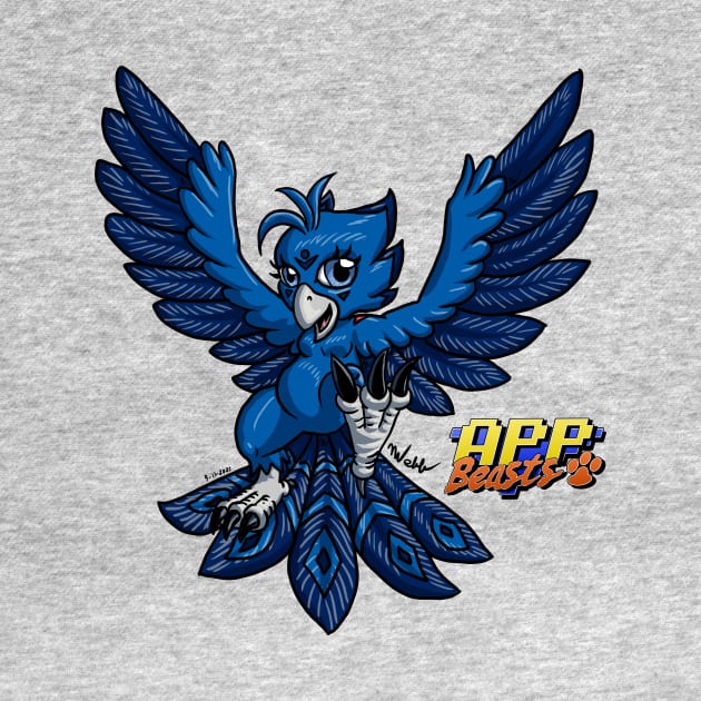 Birdie Flying in Blues by BlademanUnitPi